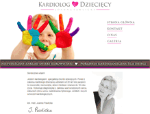 Tablet Screenshot of kardio-dzieci.com